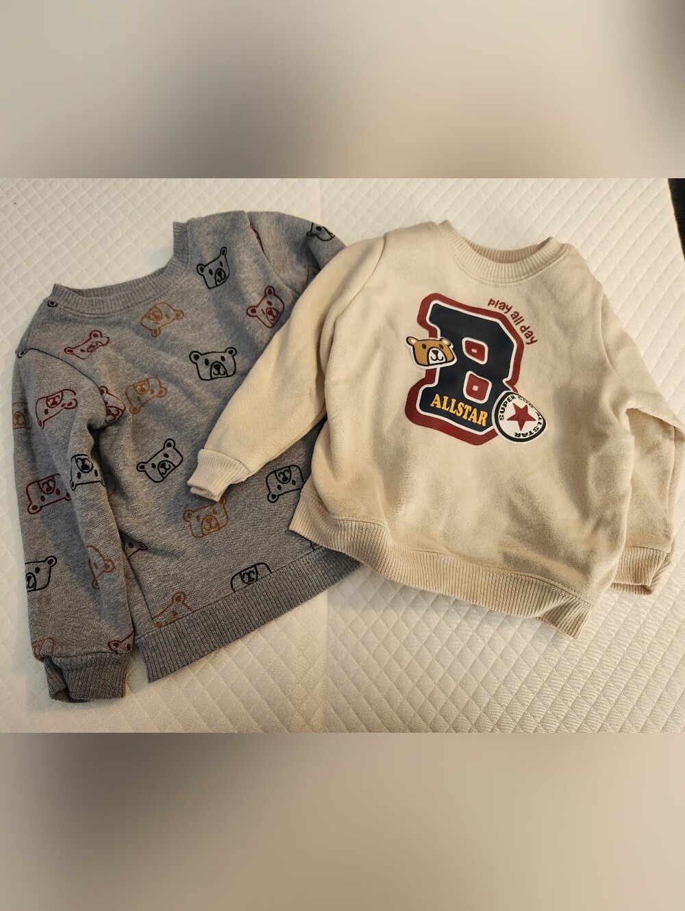 Garanimals Sweatshirts - Cream Allstar Bear And Grey Bears